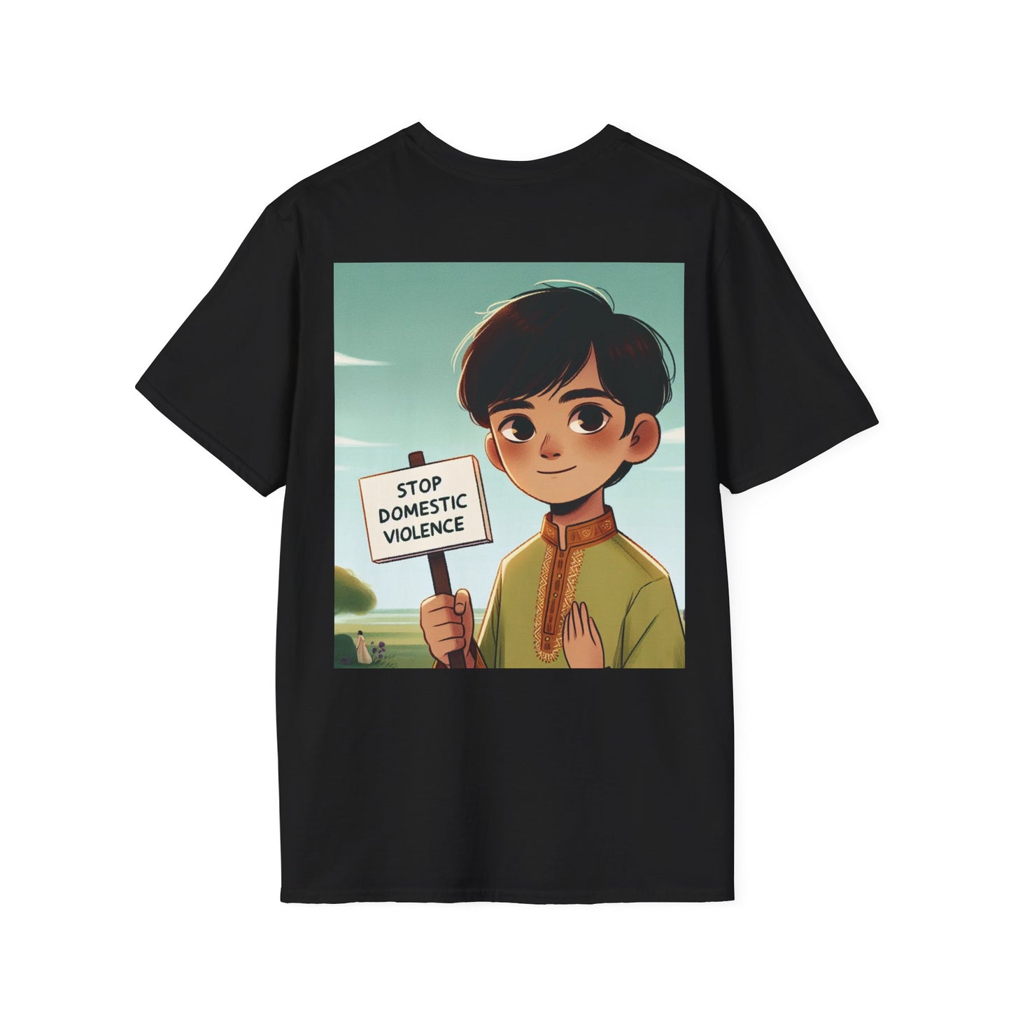 STOP VIOLENTEI DOMESTICE- Tricou unisex cu MESAJ SOCIAL