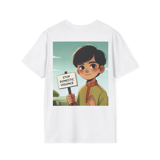 STOP VIOLENTEI DOMESTICE- Tricou unisex cu MESAJ SOCIAL